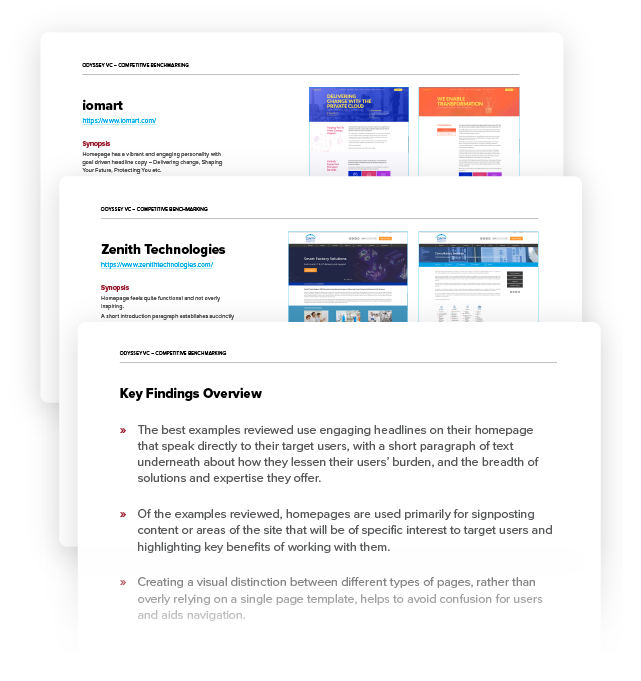 Competitive Benchmarking mobile